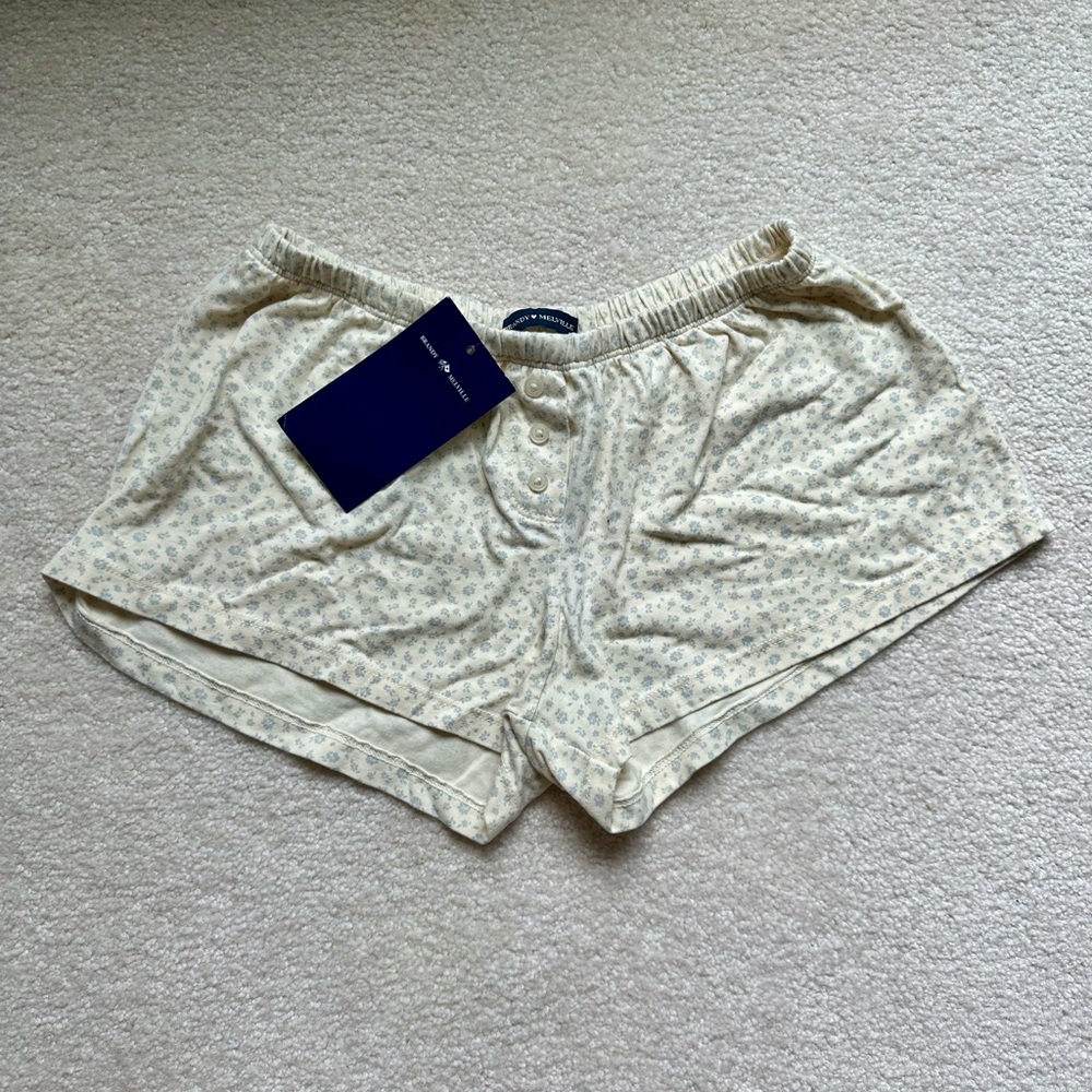 Brandy Meville Mini Floral Shorts